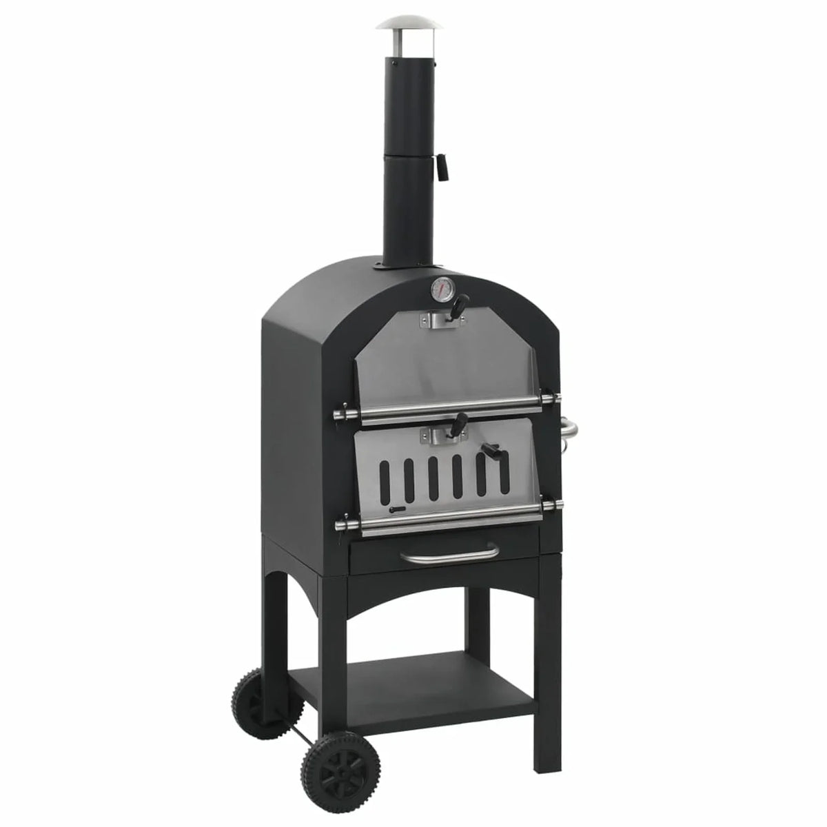 Suzicca Charcoal Fired  Pizza Oven with Fireclay Stone