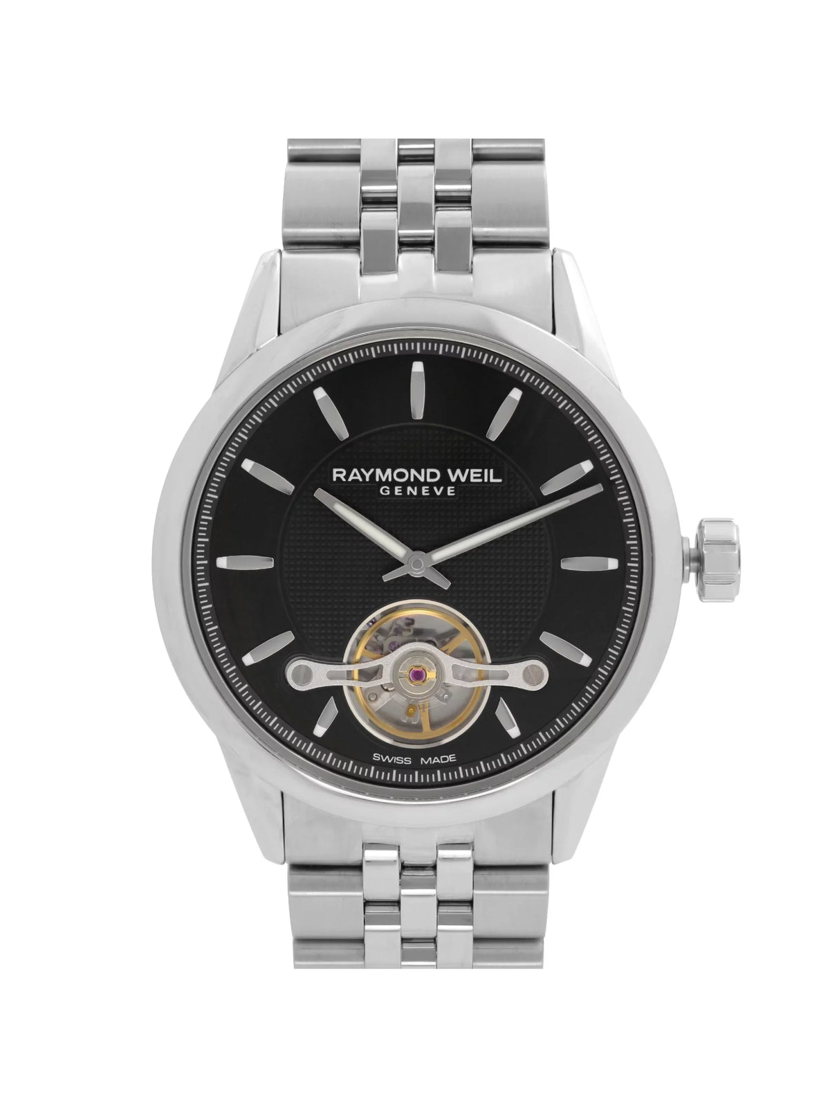 Raymond Weil Freelancer 42mm Steel Black Dial Automatic Mens Watch 2780--20001