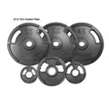 York Barbell   Dual Grip Thin Line Rubber Encased Set - 300 lbs