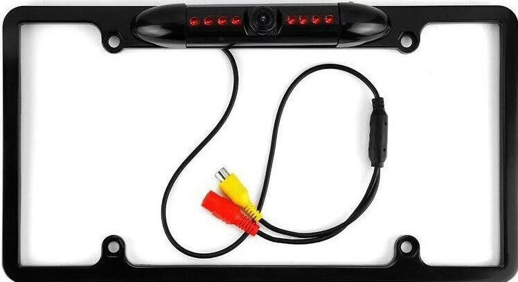 Backup Camera Rearview License Plate Frame for  - Black