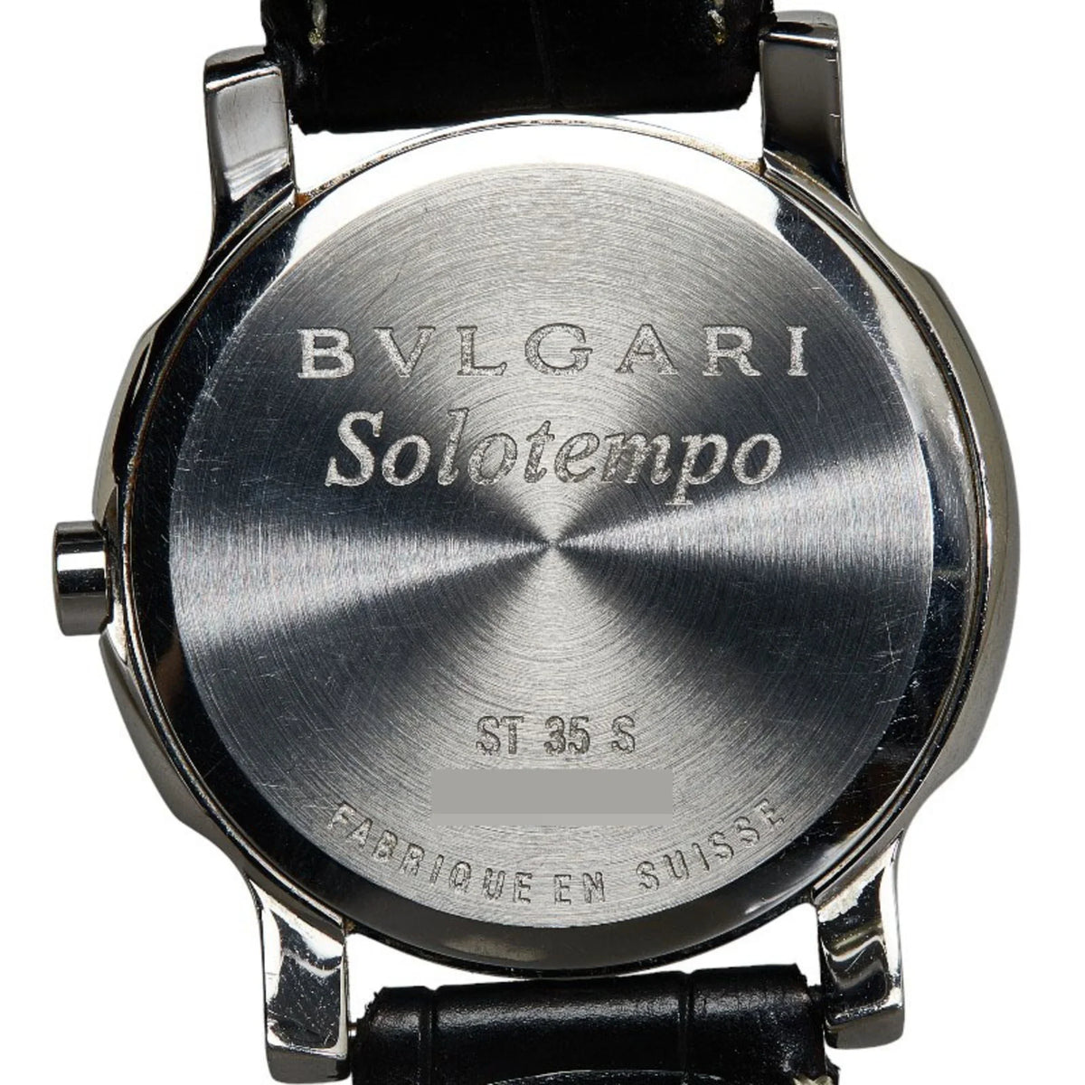 Pre-Owned  Solotempo Leather (non-original) Watch  Quartz Black Dial Stainless Steel Women's (Good)