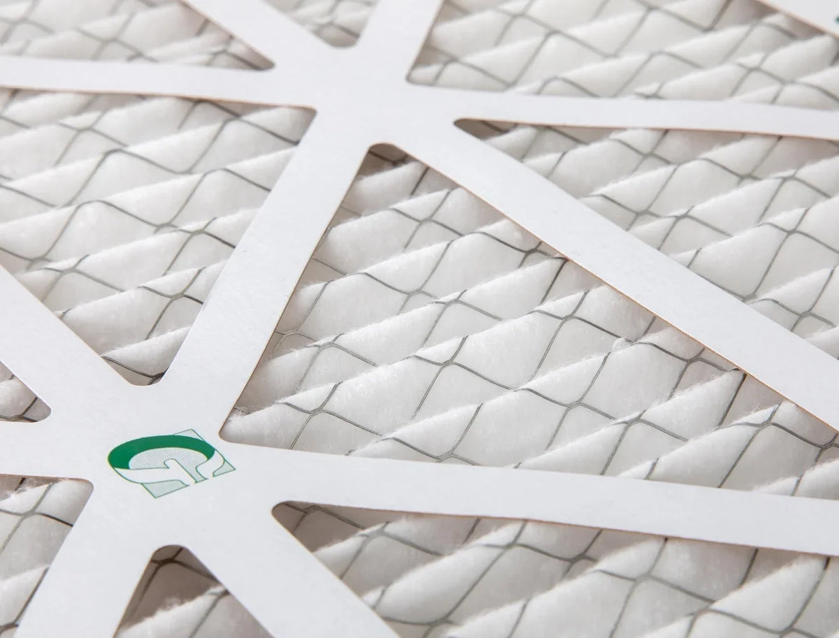 15x20x1  10 Pleated  Furnace Air Filters by Glasfloss Industries. ( 8 Pack ) Exact Size: 14-1/2 x 19-1/2 x 7/8