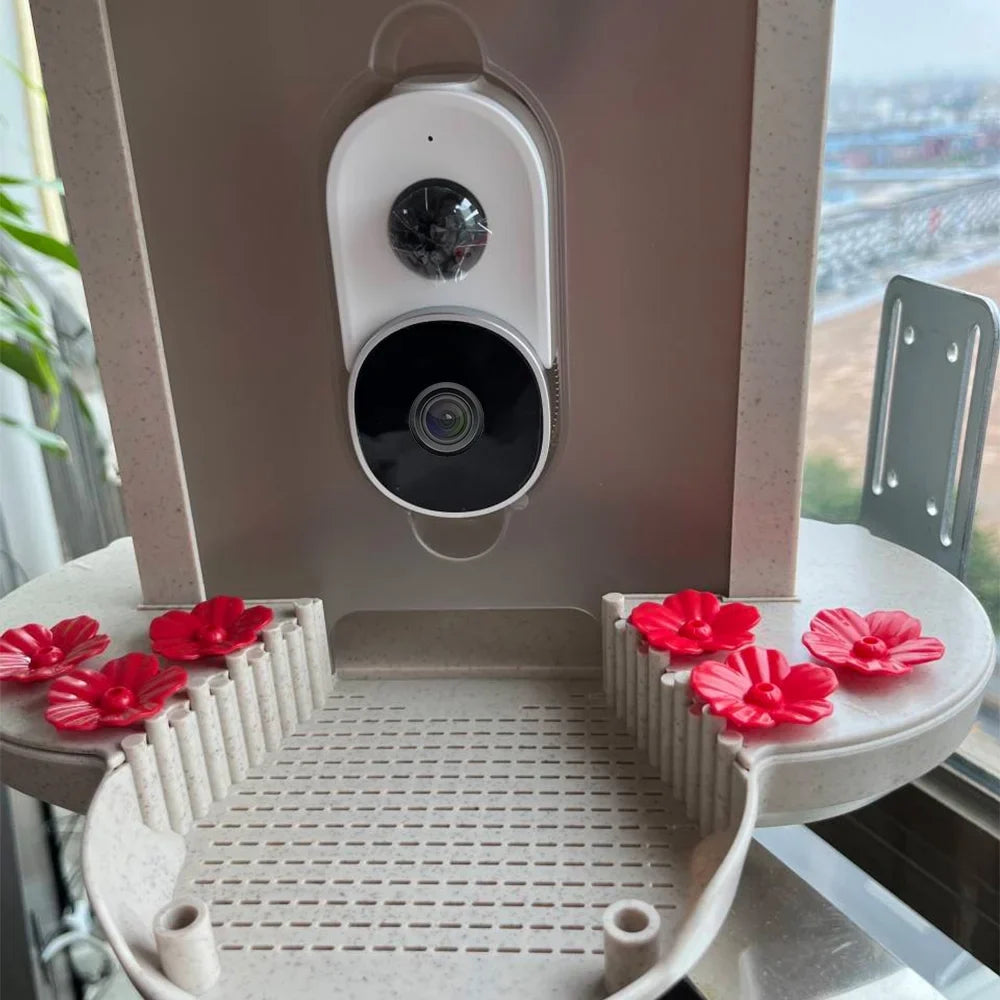 Carevas  Smart Bird Feeder Camera 1080P Auto Capture Bird Video and Motion Detection Real-time Notification  Identify Bird Species  Waterproof 128G  Cards