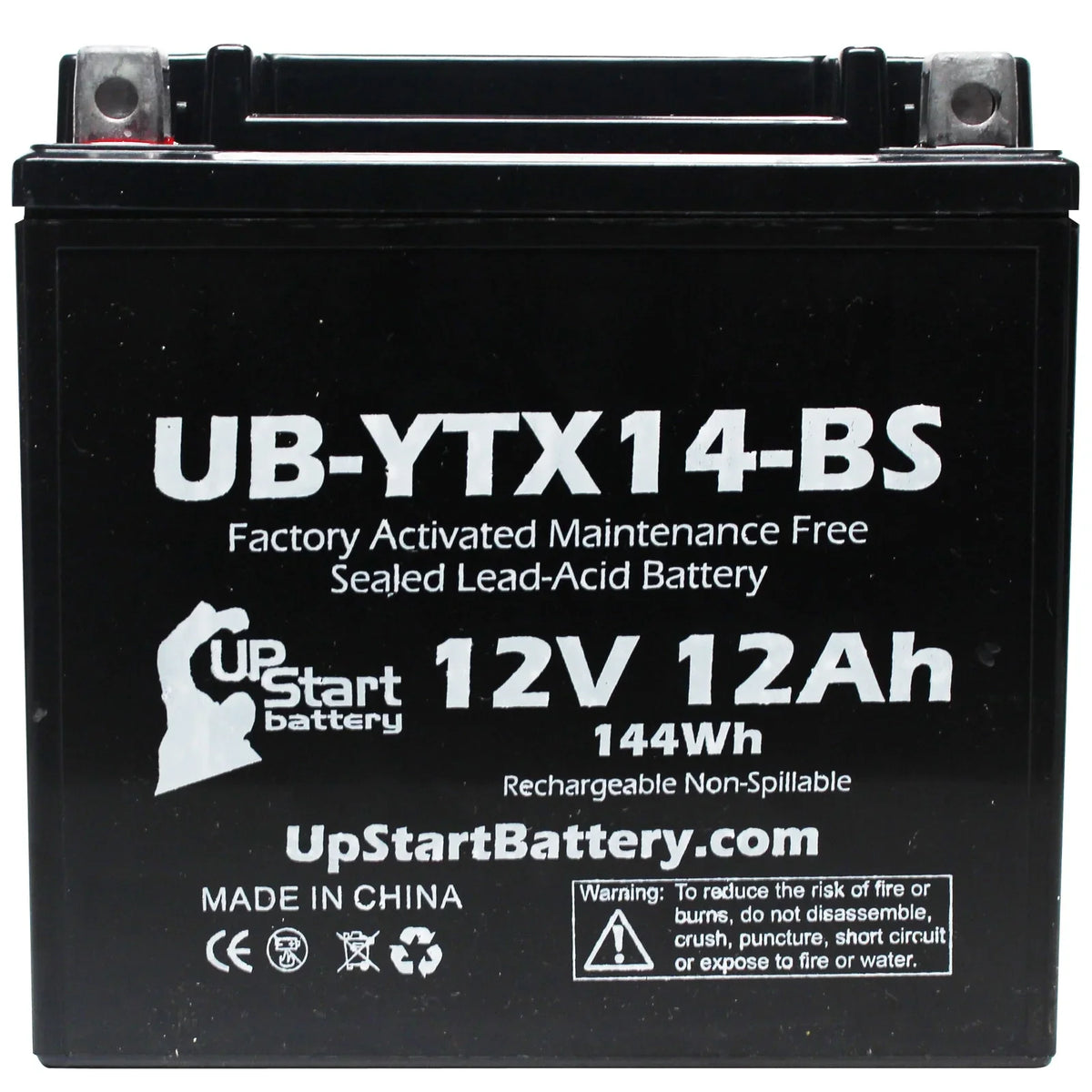 4-Pack UpStart Battery Replacement for 1998 Yamaha  1000  Factory Activated, Maintenance Free, Motorcycle Battery - 12V, 12AH, --