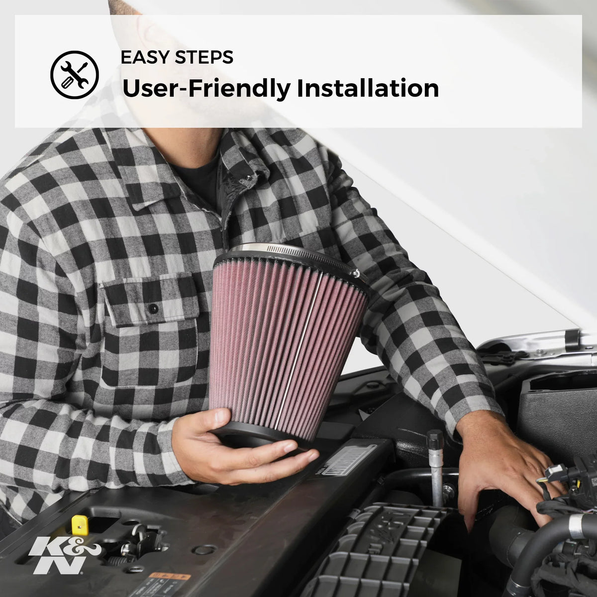 & Engine Air Filter: High Performance, Premium, Washable, Industrial Replacement Filter, Heavy Duty: -0655