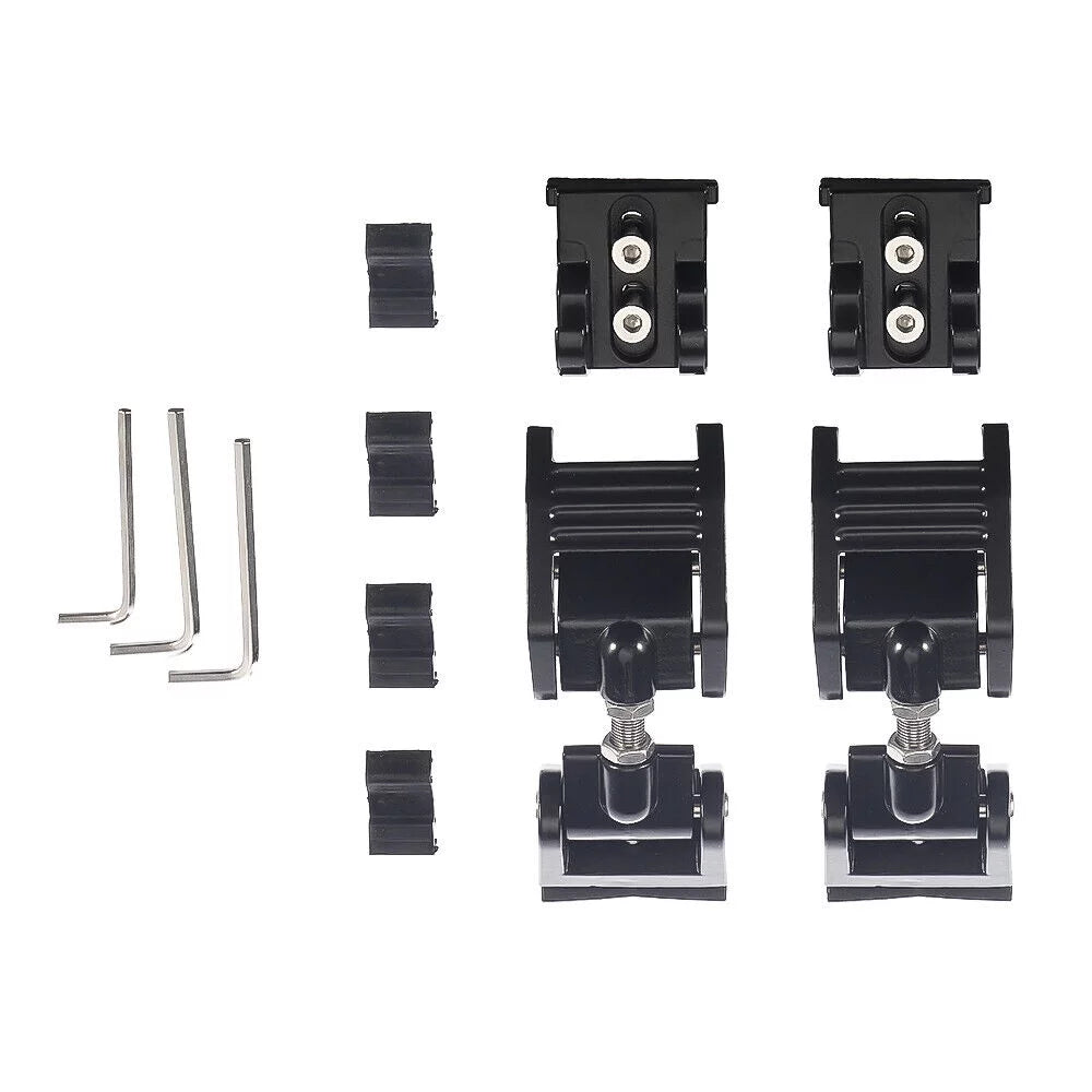 Paddsun 2x Hood Latch Locking Hood Catch For 2007-2018 Jeep Wrangler   Black