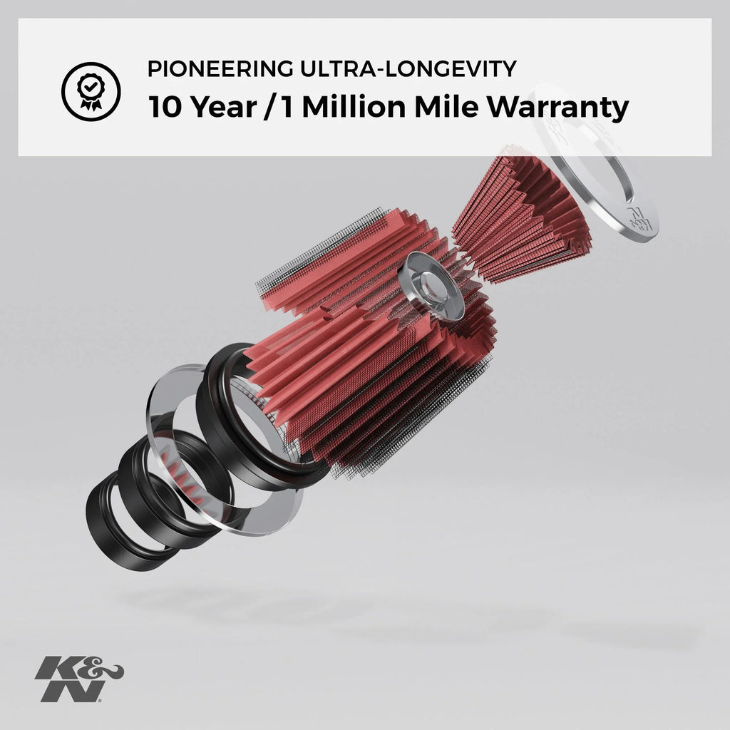 & -1044 Universal Clamp-On Air Filter: Round Tapered; 6 in (152 mm) Flange ; 8 in (203 mm) Height; 7.5 in (191 mm) Base; 5 in (127 mm) Top