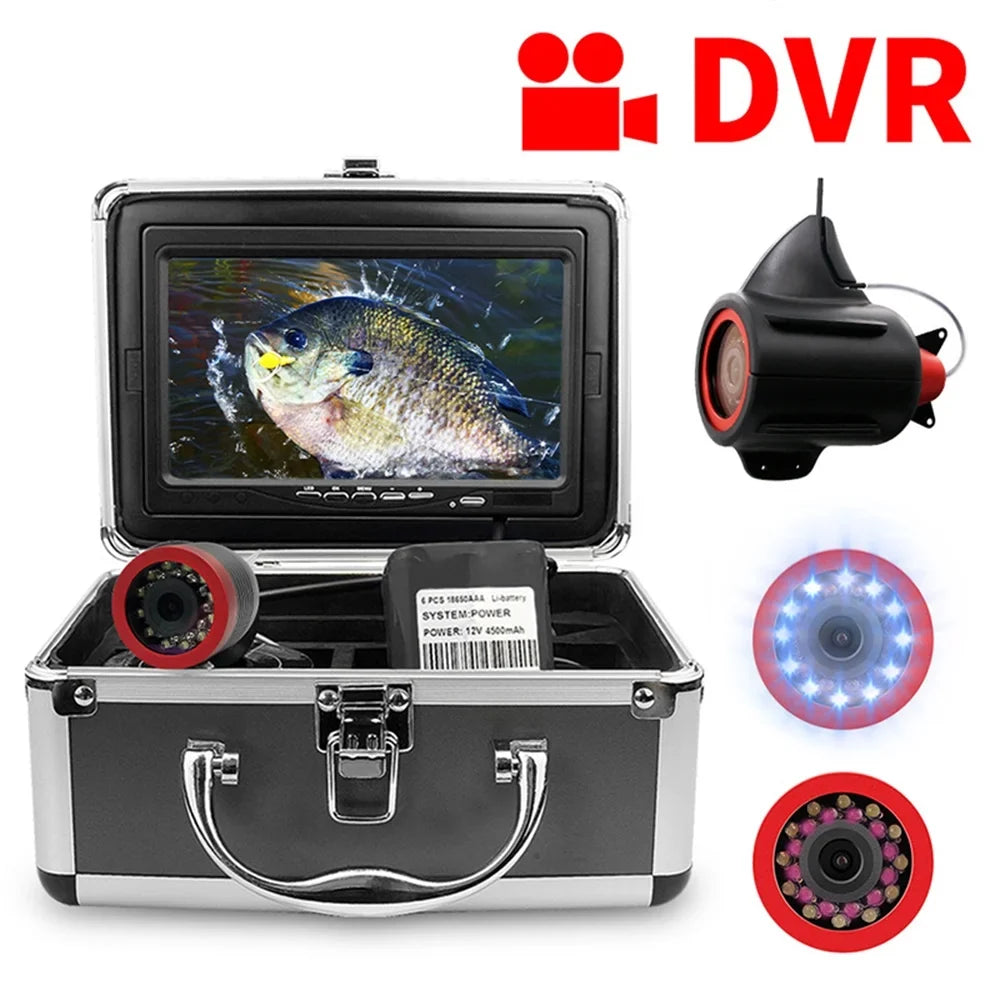 Erchang 7 Inch  Underwater Fishing Camera Portable Video Fish Finder for Lake Sea Fishing, Long Battery , Capture Every Moment Underwater