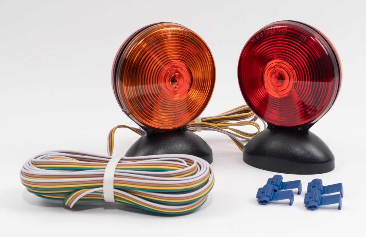 Hopkins Towing Solutions Magnetic 2 Sided Towing Light Kit, , Amber and Red