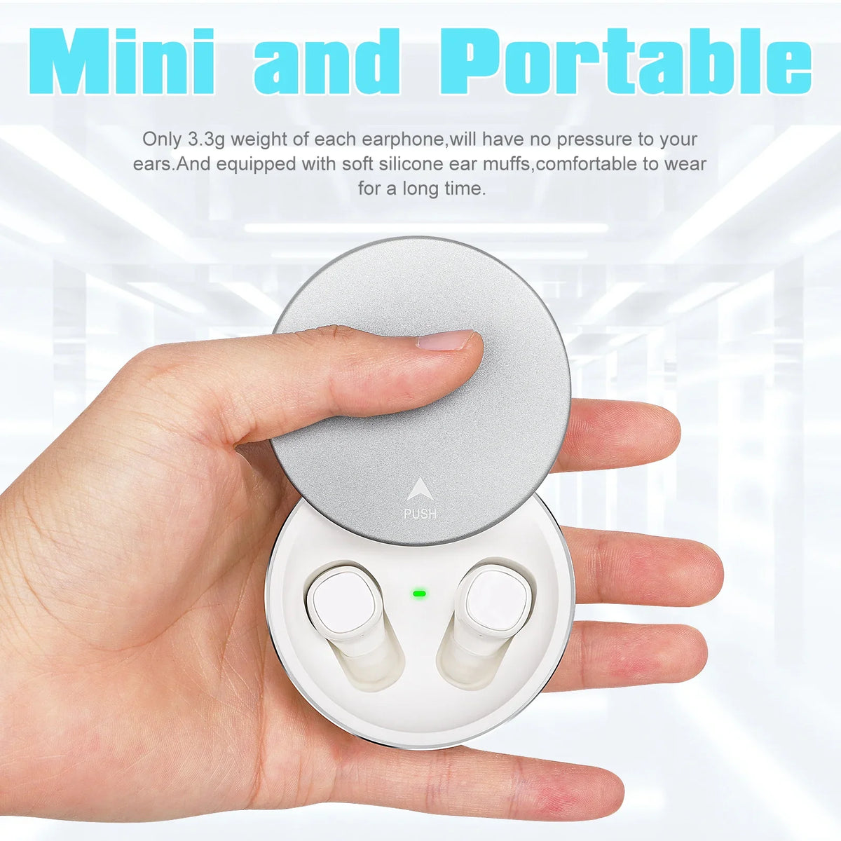 UrbanX  Sports Wireless Earbuds 5.0  Waterproof Touch Control True Wireless Earbuds with Mic Earphones in-Ear Deep Bass Built-in Mic Bluetooth Headphones For  Desire 20 Pro