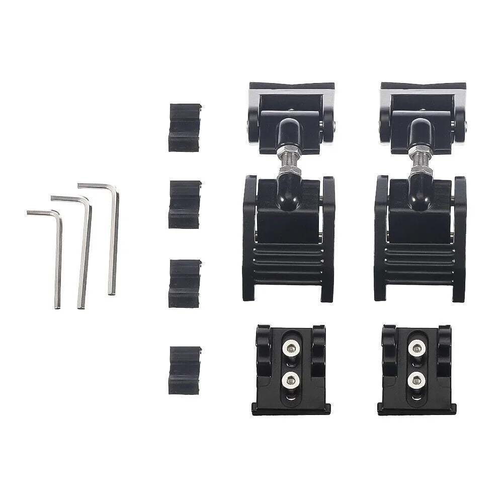 Paddsun 2x Hood Latch Locking Hood Catch For 2007-2018 Jeep Wrangler   Black