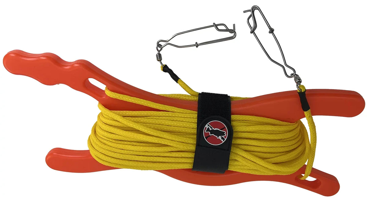 Float Line with Winder for Boating, Towing a Float or Buoy While Spearfishing Snorkeling and Scuba