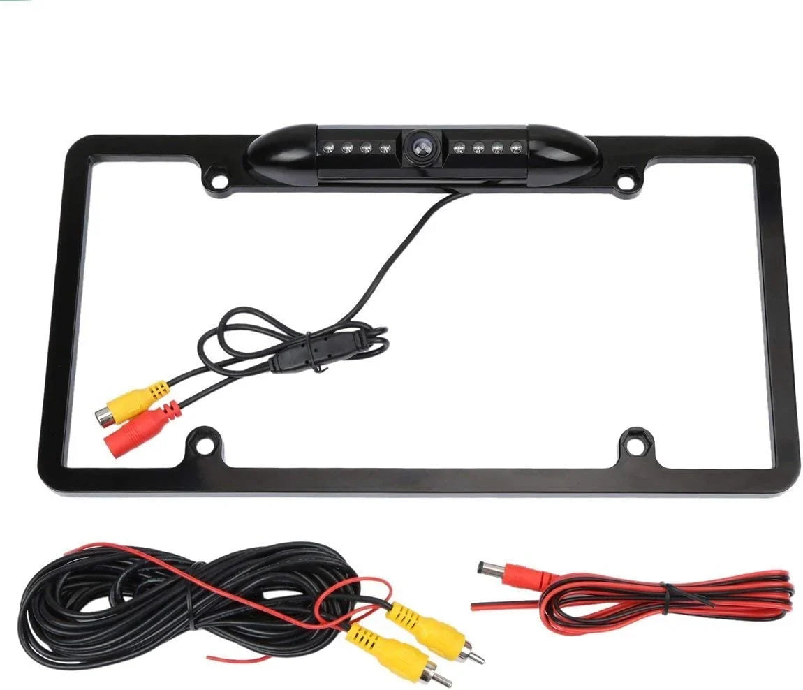 Backup Camera Rearview License Plate Frame for  - Black