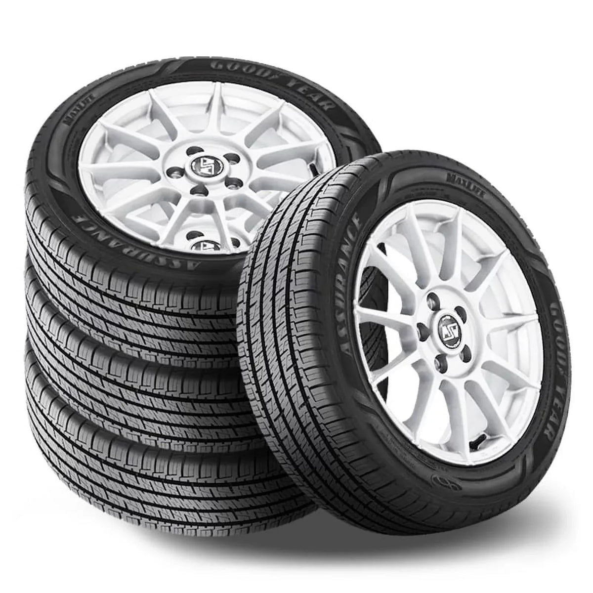 4 Goodyear Assurance Maxlife 245/55R19 103V Tires All Season 85K Mileage  110971545 / 245/55/19 / 2455519