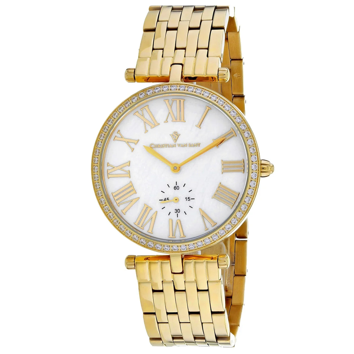 Christian Van Sant Women's Hush Mother of pearl Dial Watch -