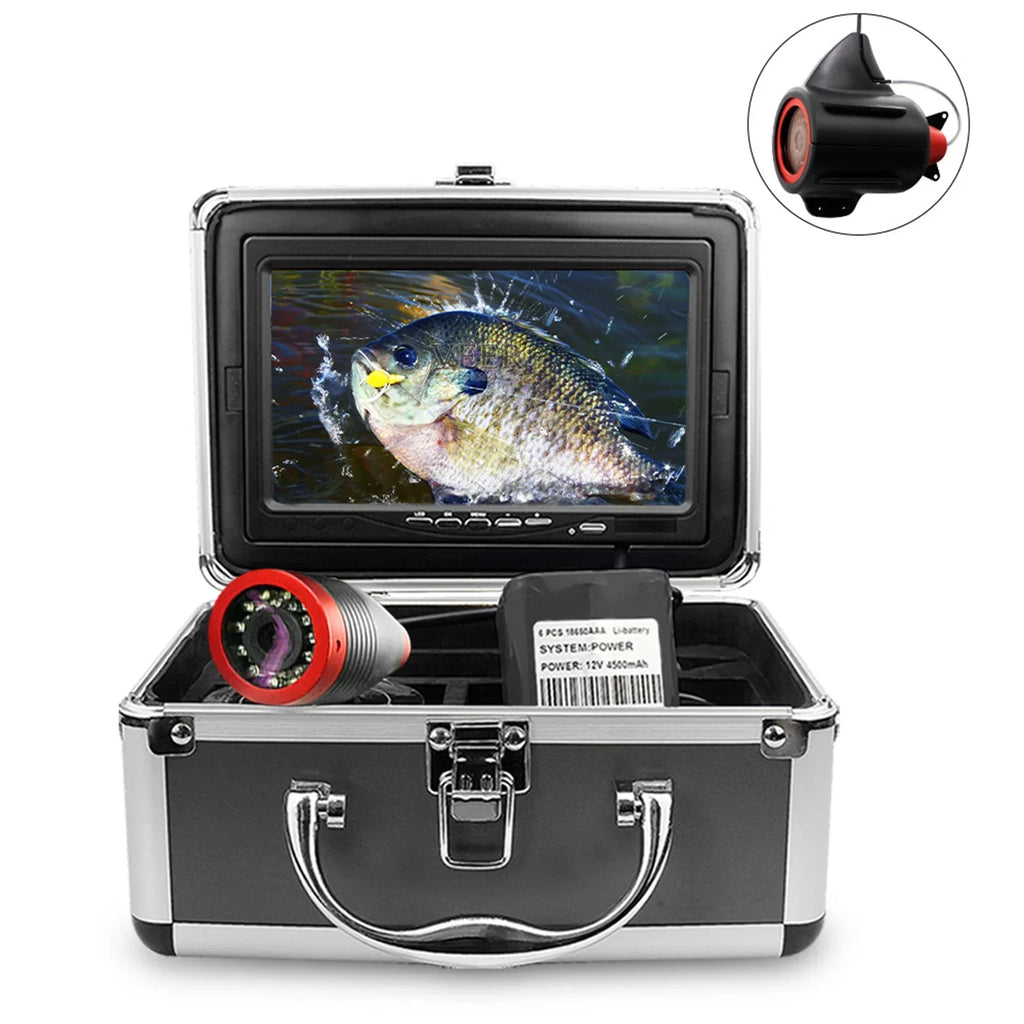 Erchang 7 Inch  Underwater Fishing Camera Portable Video Fish Finder for Lake Sea Fishing, Long Battery , Capture Every Moment Underwater