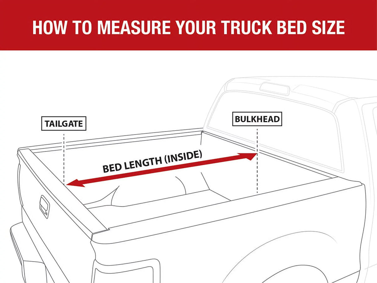 MaxMate Soft Tri-fold Truck Bed Tonneau Cover Compatible with 2019-2024 Ford Ranger | 5' (61") Bed |