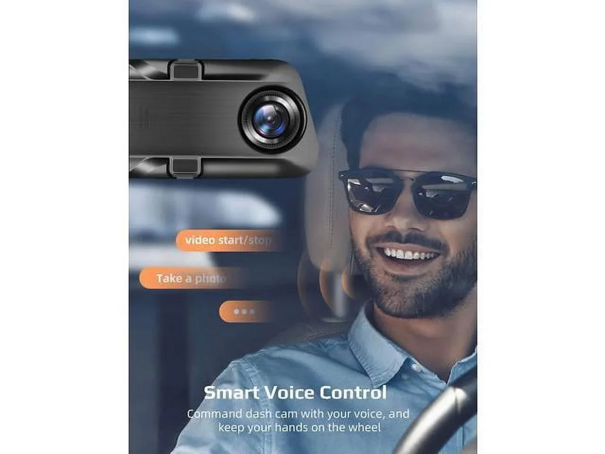4K 12" Rear View Mirror Camera, Backup Camera, , Superior Sensor for Enhanced Night Vision, -Sensor, Parking Assistance for Cars Trucks