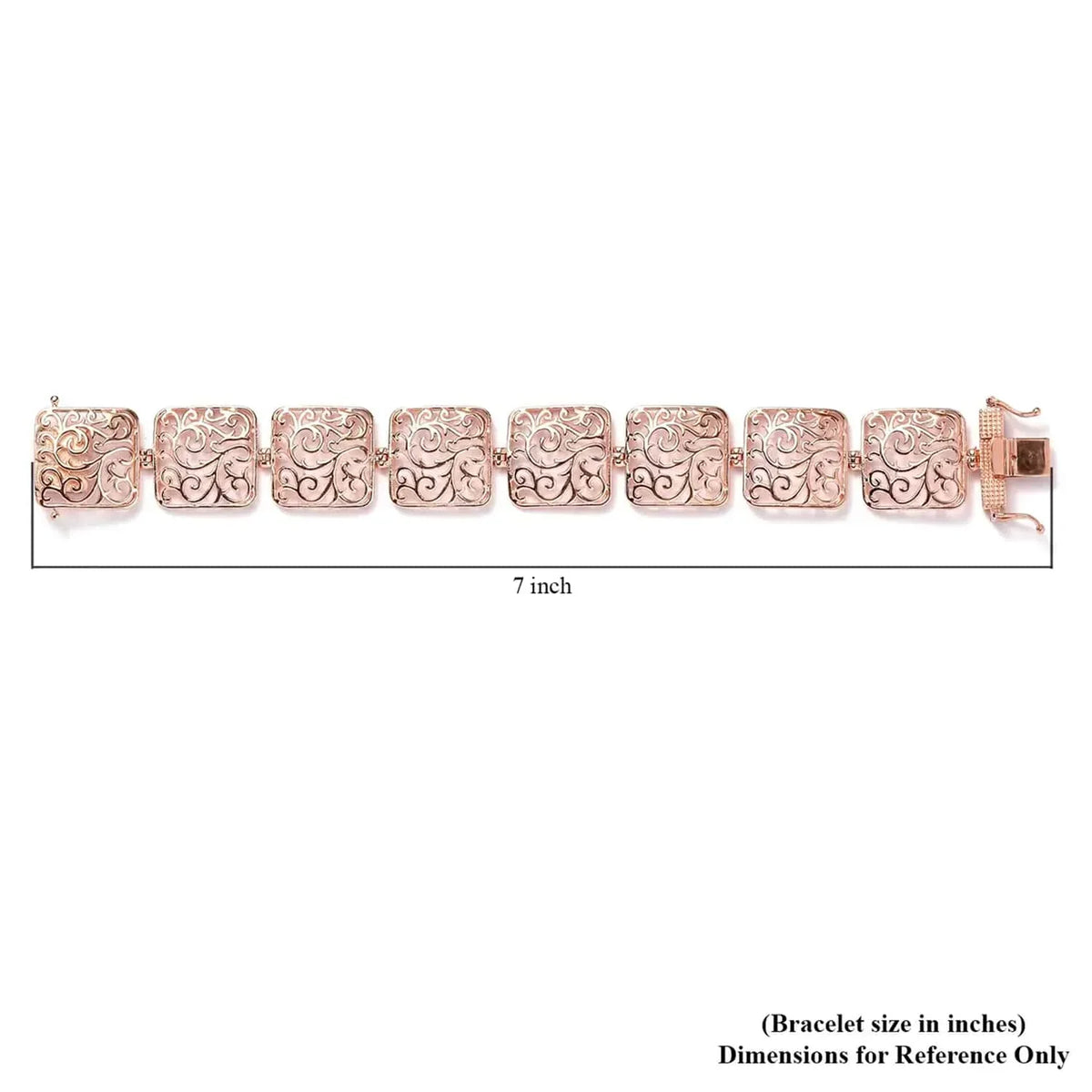 Shop  18K Rose Gold Plated Bracelet Jewelry Size 6.5" Birthday Mothers Day Gifts for Mom