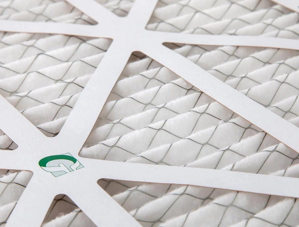 12 Pack of 16x30x1  13 Pleated Air Filters by Glasfloss. Actual Size: 15-5/8 x 29-5/8 x 7/8
