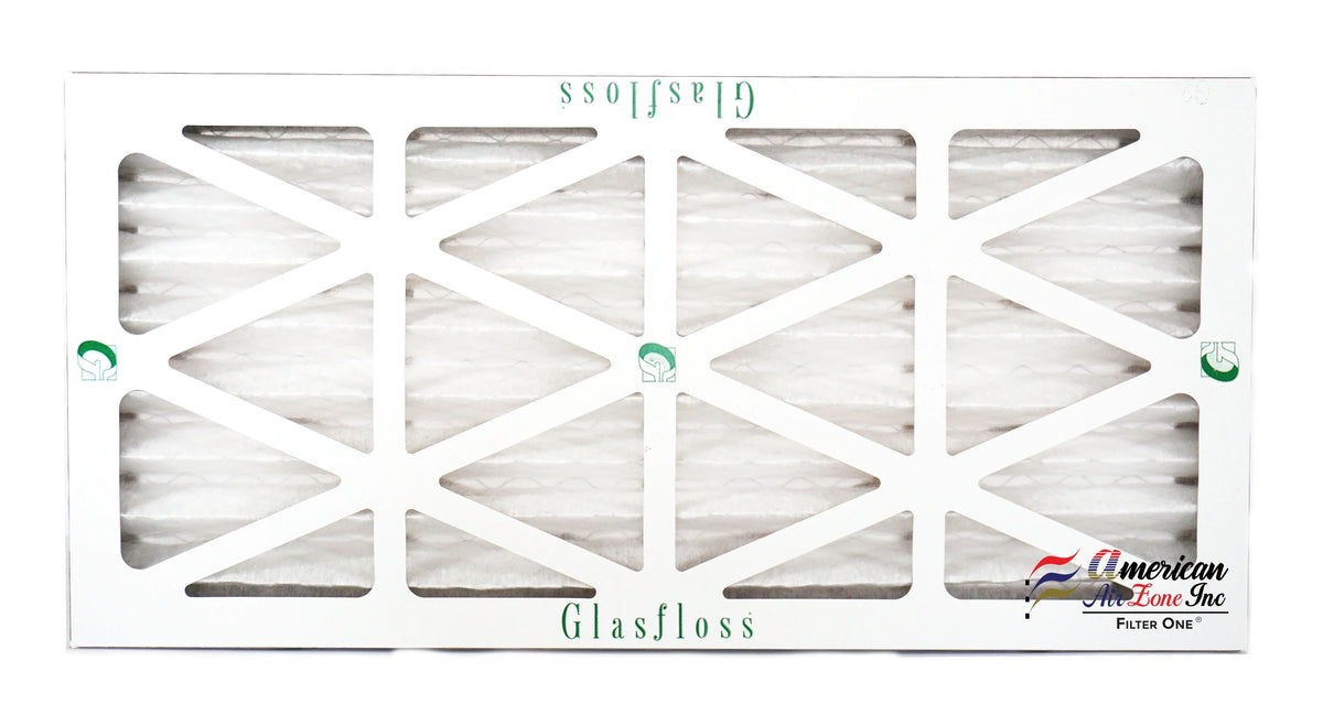 Glasfloss Air Filter 10x25x2 - 2"  10 - (Pack of 12) - Pleated  or  Air Filter - Furnace Air Filter - Home or Office - Made In The .