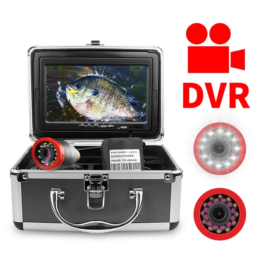 Erchang 7 Inch  Underwater Fishing Camera Portable Video Fish Finder for Lake Sea Fishing, Compact and Lightweight, Convenient for Traveling Anglers