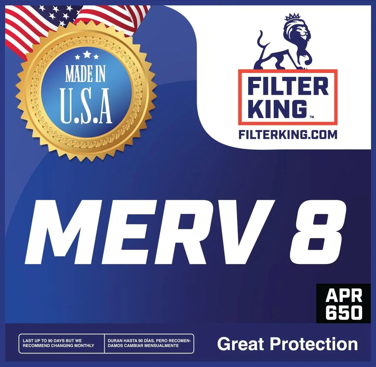 Filter King 33.5x23.5x1 Air Filter | 4- |  8  Pleated / Furnace Filters |    | Actual Size: 33.5 x 23.5 x .75"