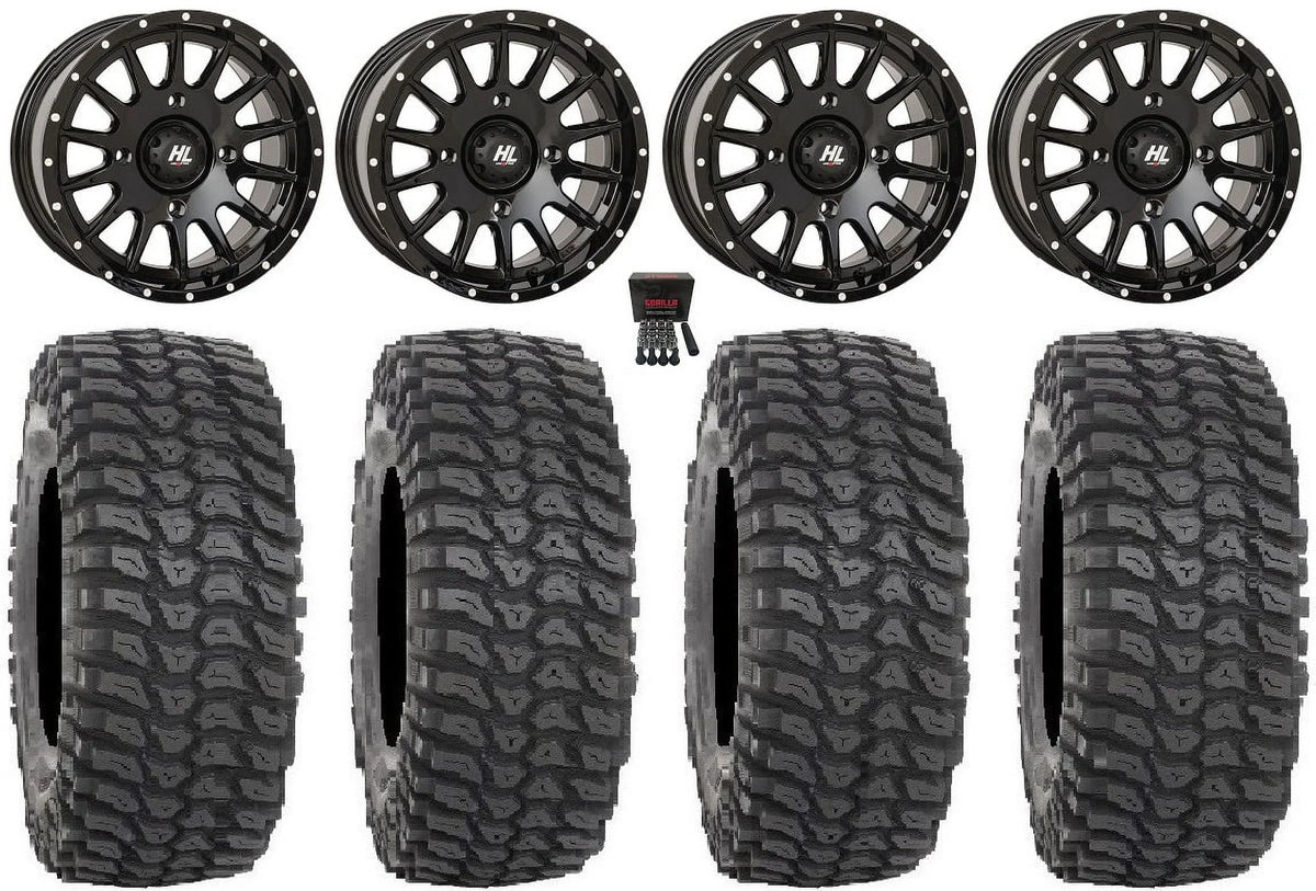 High Lifter  15" Wheels Bk 35"  Tires Kawasaki Teryx Mule