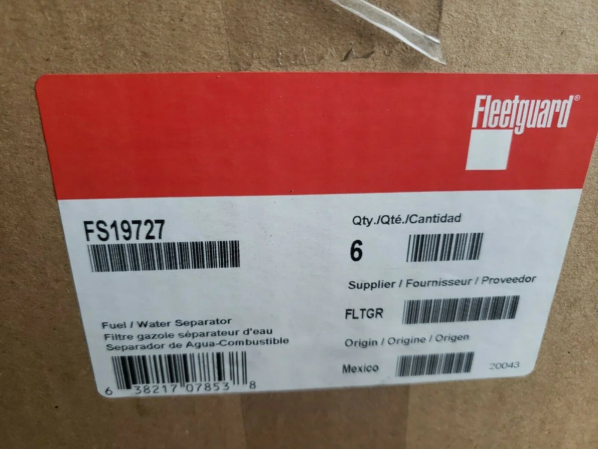 Genuine Fleetguard  Fuel/Water Separator Free Shipping (Pack of 6)