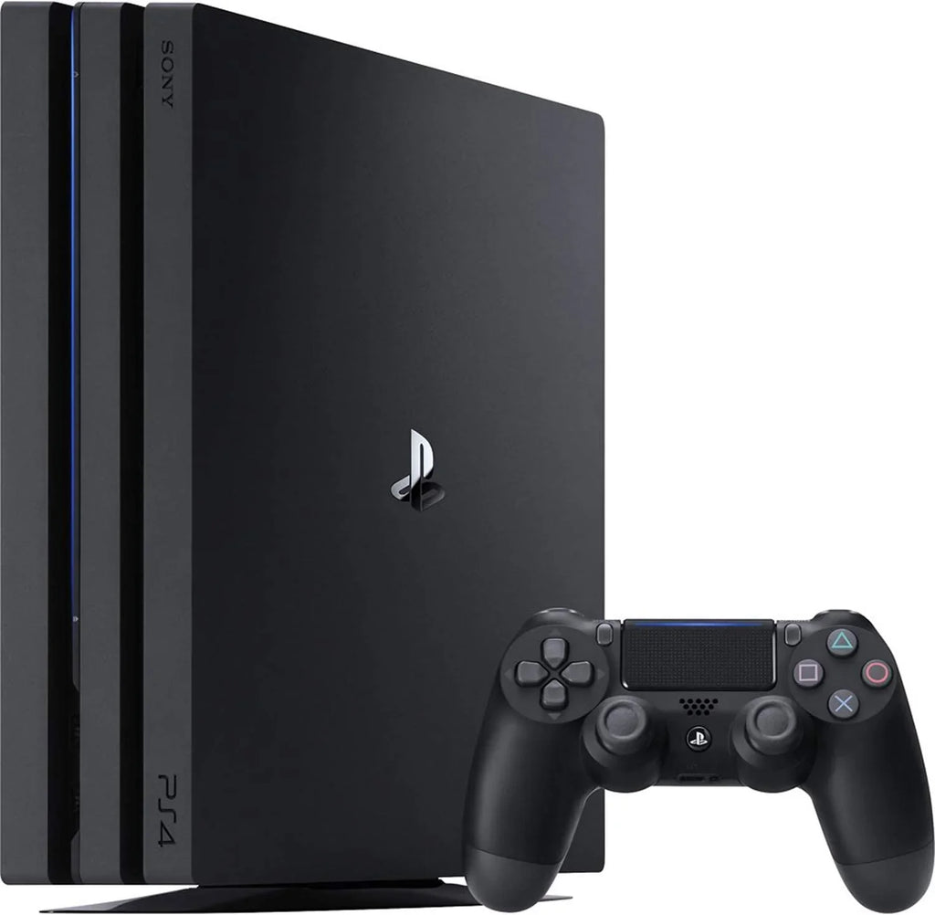 Sony PlayStation 4 Pro 1TB Gaming Console Black  Cable 2 Controller With   Cleaning Kit Bundle Like New
