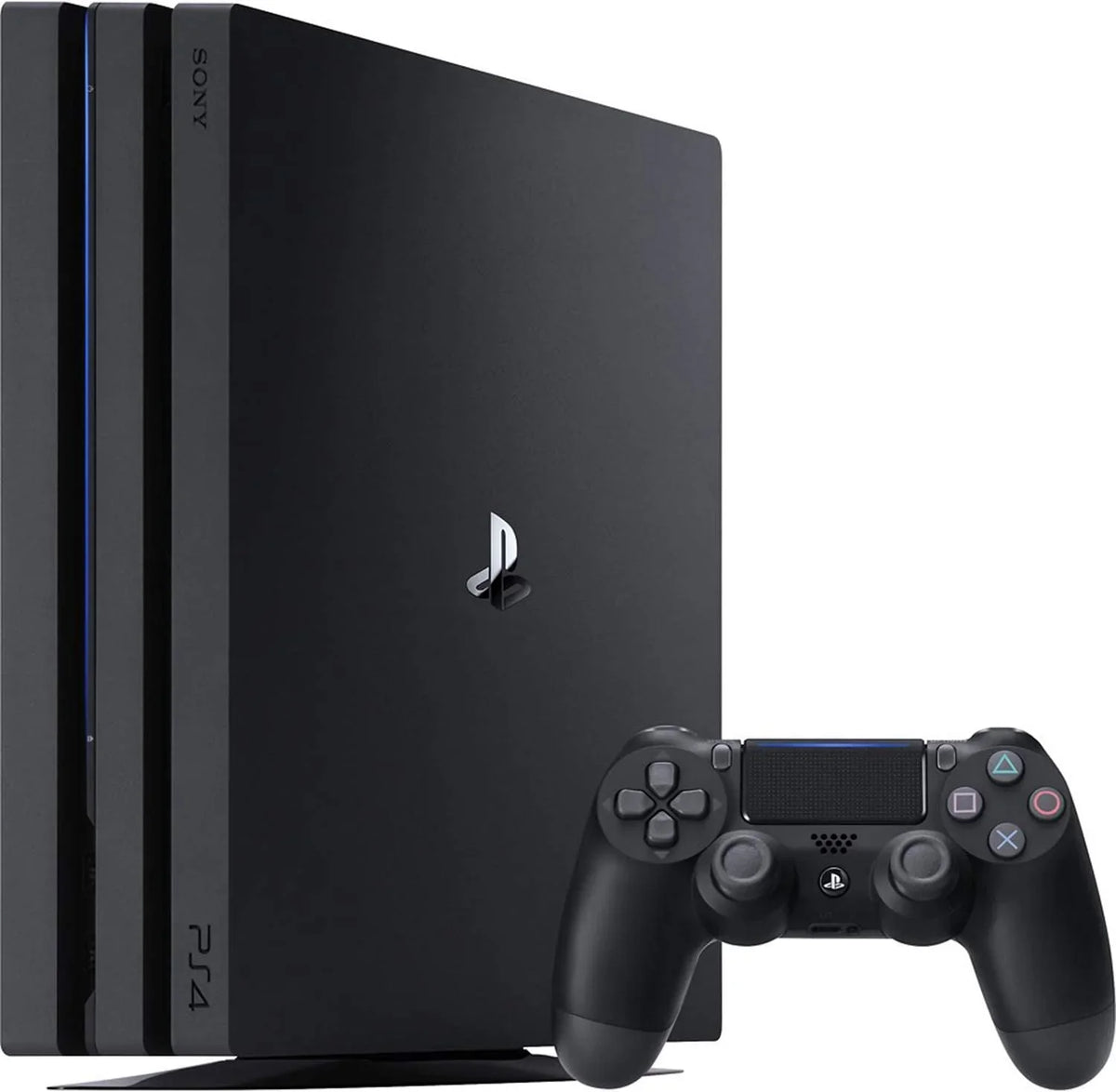 Sony PlayStation 4 Pro 1TB Gaming Console Black  Cable 2 Controller With   Cleaning Kit Bundle Like New
