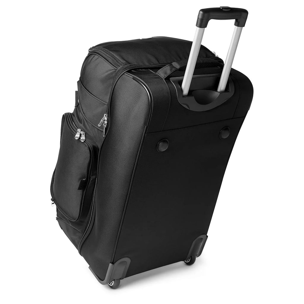 Philadelphia Eagles Black 27'' 2-Wheel Drop Bottom Rolling Duffel Bag