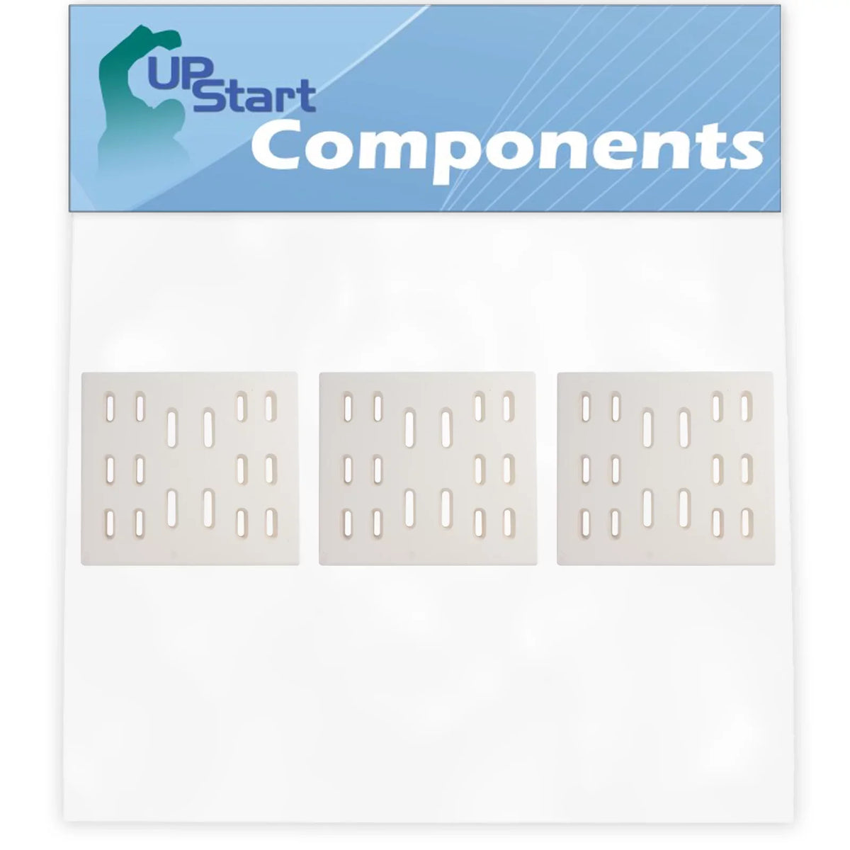 3-Pack  Grill Heat Shield Plate Tent Replacement Parts for Bakers Chefs  - Compatible Barbeque Ceramic Flame Tamer, Guard, Deflector, Flavorizer Bar, Vaporizer Bar, Burner Cover 8"
