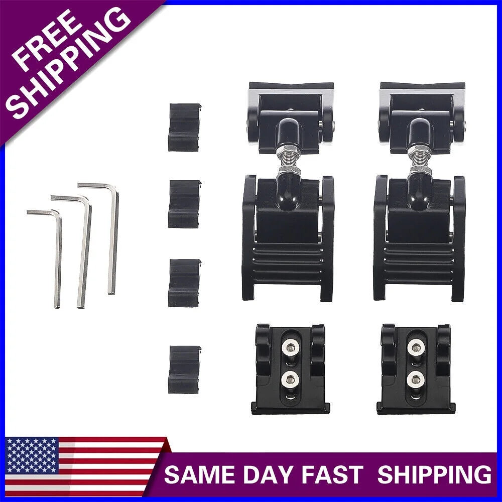 Paddsun 2x Hood Latch Locking Hood Catch For 2007-2018 Jeep Wrangler   Black