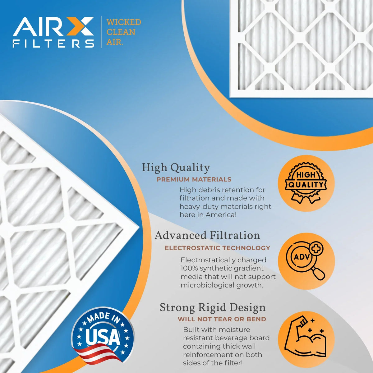 20x25x2 Air Filter  11 Comparable to  1000,  1200 &  7 Electrostatic Pleated Air Conditioner Filter 6 Pack  Premium  Made 20x25x2 Furnace Filters by     .