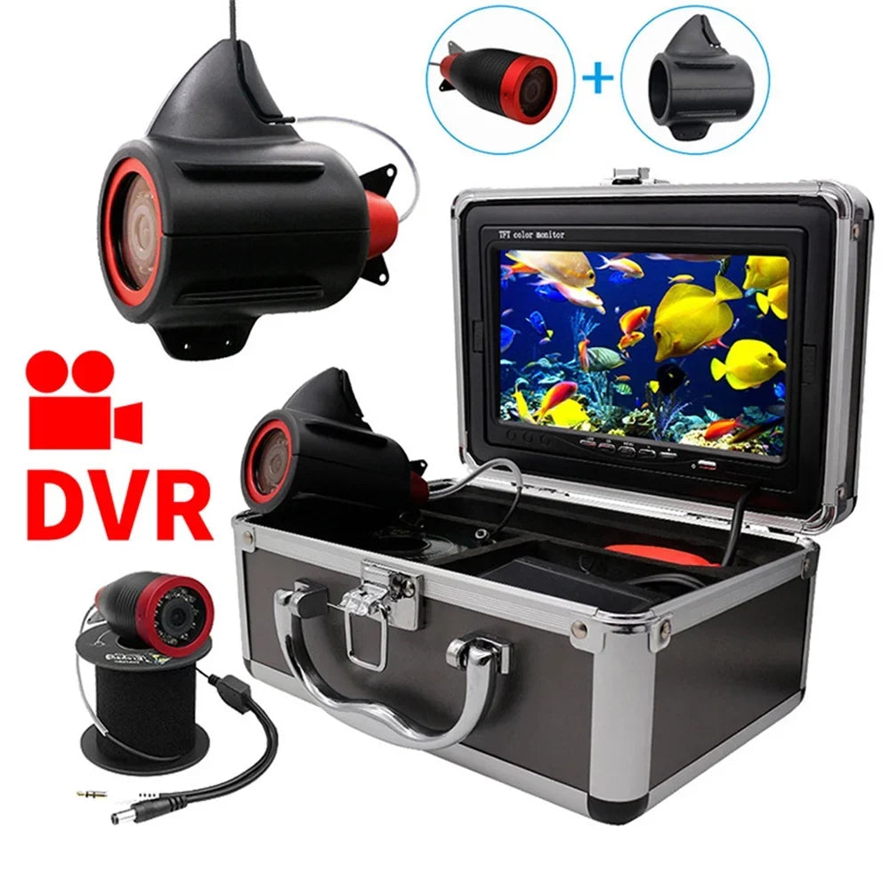 Erchang 7 Inch  Underwater Fishing Camera Portable Video Fish Finder for Lake Sea Fishing, Compact and Lightweight, Convenient for Traveling Anglers